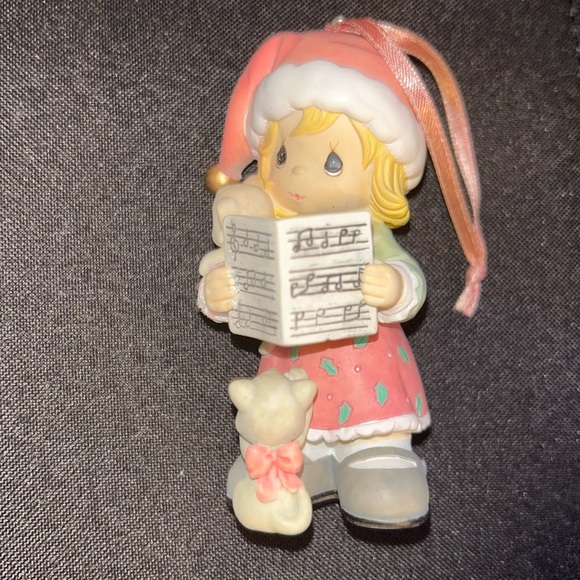 Precious Moment Girl & Kitty Christmas tree Ornament ~ New without box - Picture 4 of 4